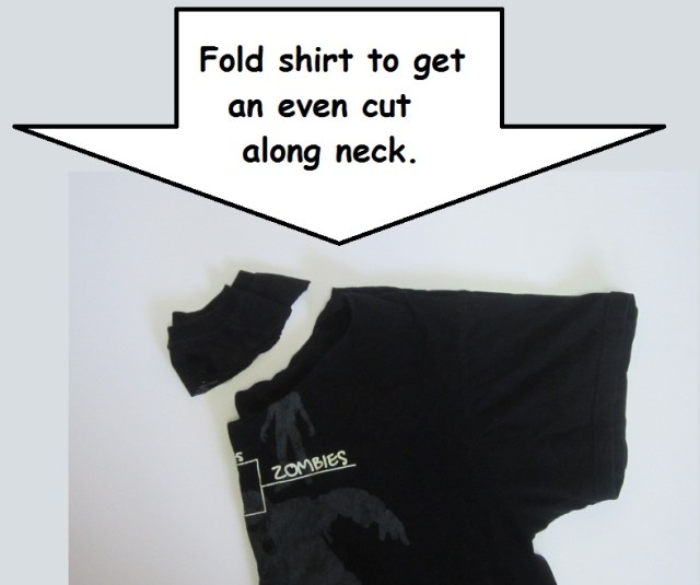 Upcycle shirt cut guide