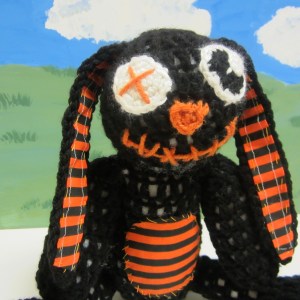 Goth Bunny Rabbit Crochet Pattern