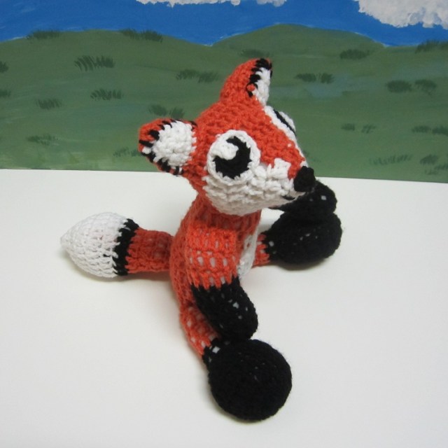 Fox Doll Side Above
