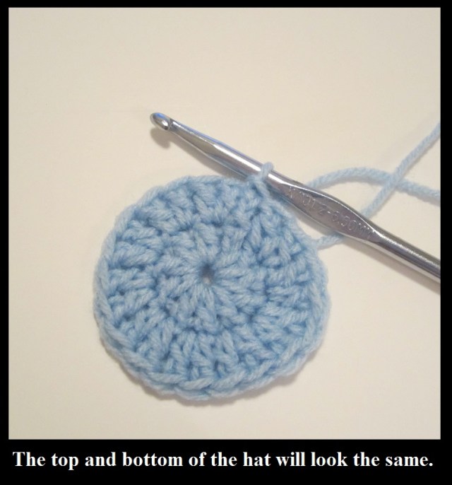 top and bottom of hat