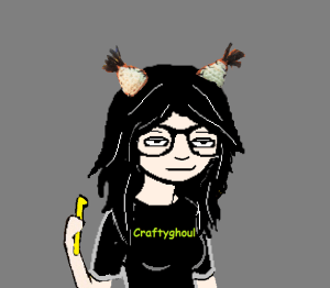 Starling wearing fox ears