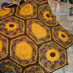 sunflower throw 2