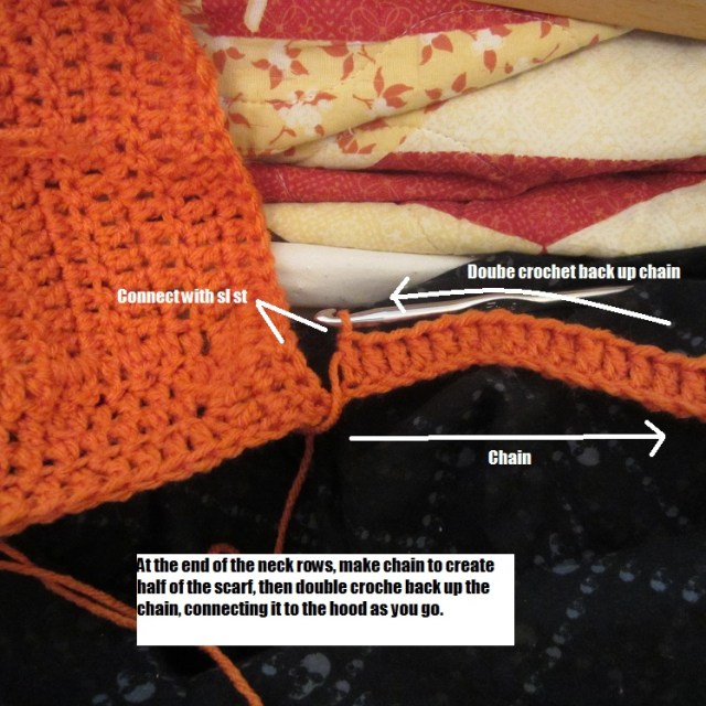 create scarf chain