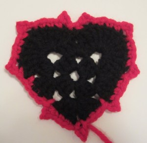 Love and Thorns Goth Heart Crochet Pattern