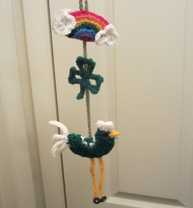 green rooster charm