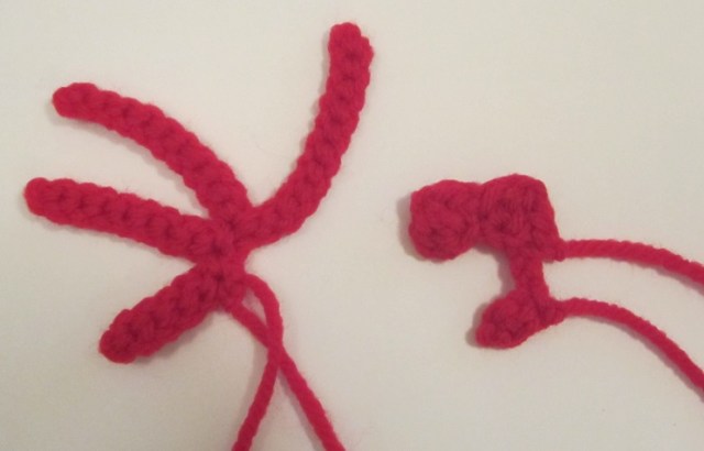 rooster tail and head