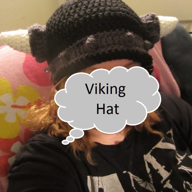 viking hat crochet pattern image